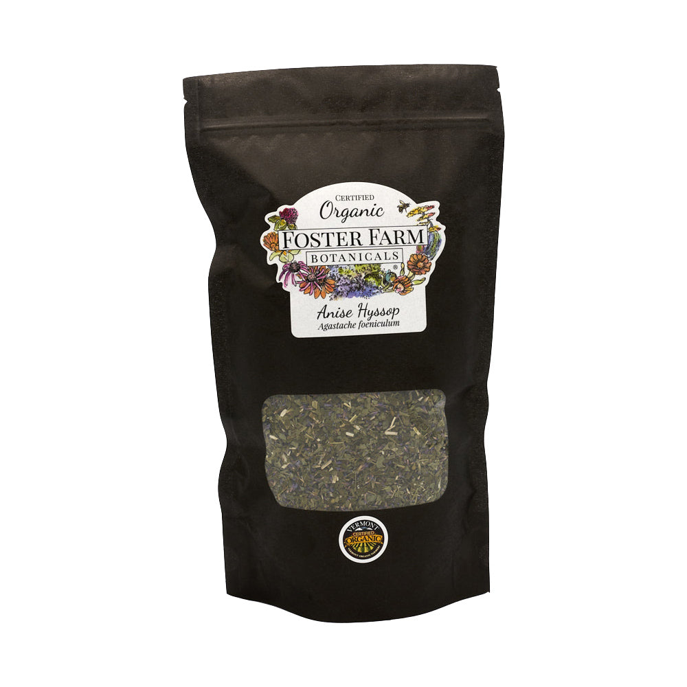Organic Anise Hyssop Dried Herbs in Bag