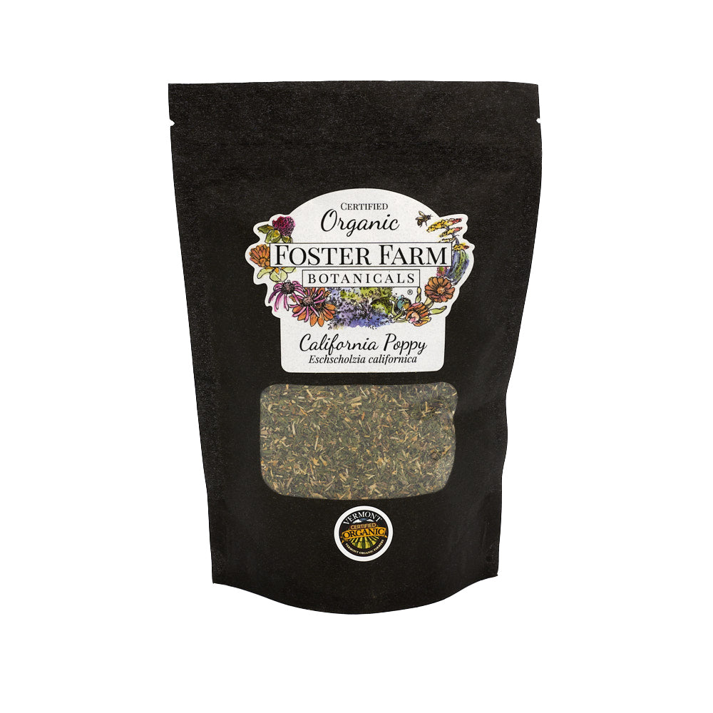 Organic California Poppy Dried Herbs in Bag