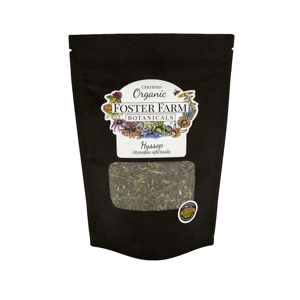 Organic Hyssop Dried Herbs in Bag