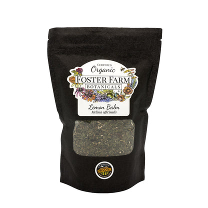 Organic Lemon Balm Dried Herbs in Bag